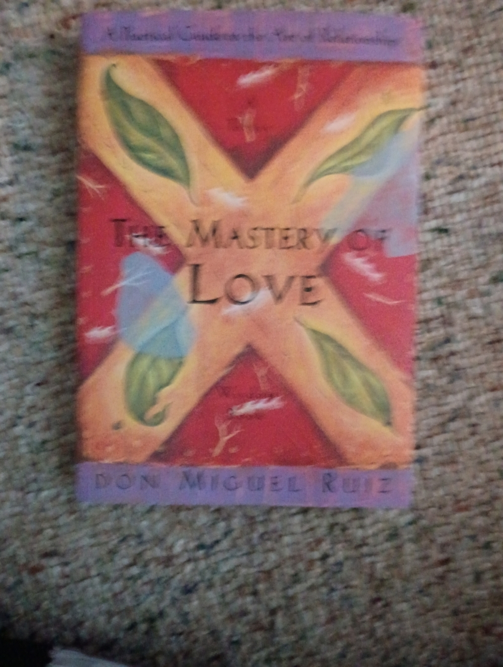 The Mastery of Love paperback book - Red, Yellow, Blue cover